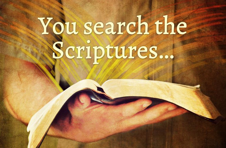 “You search the Scriptures…”  Zion Bishan BiblePresbyterian Church
