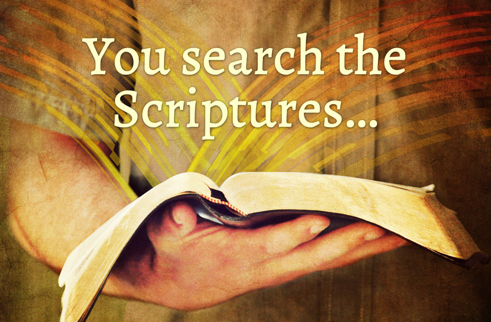 You search the Scriptures…